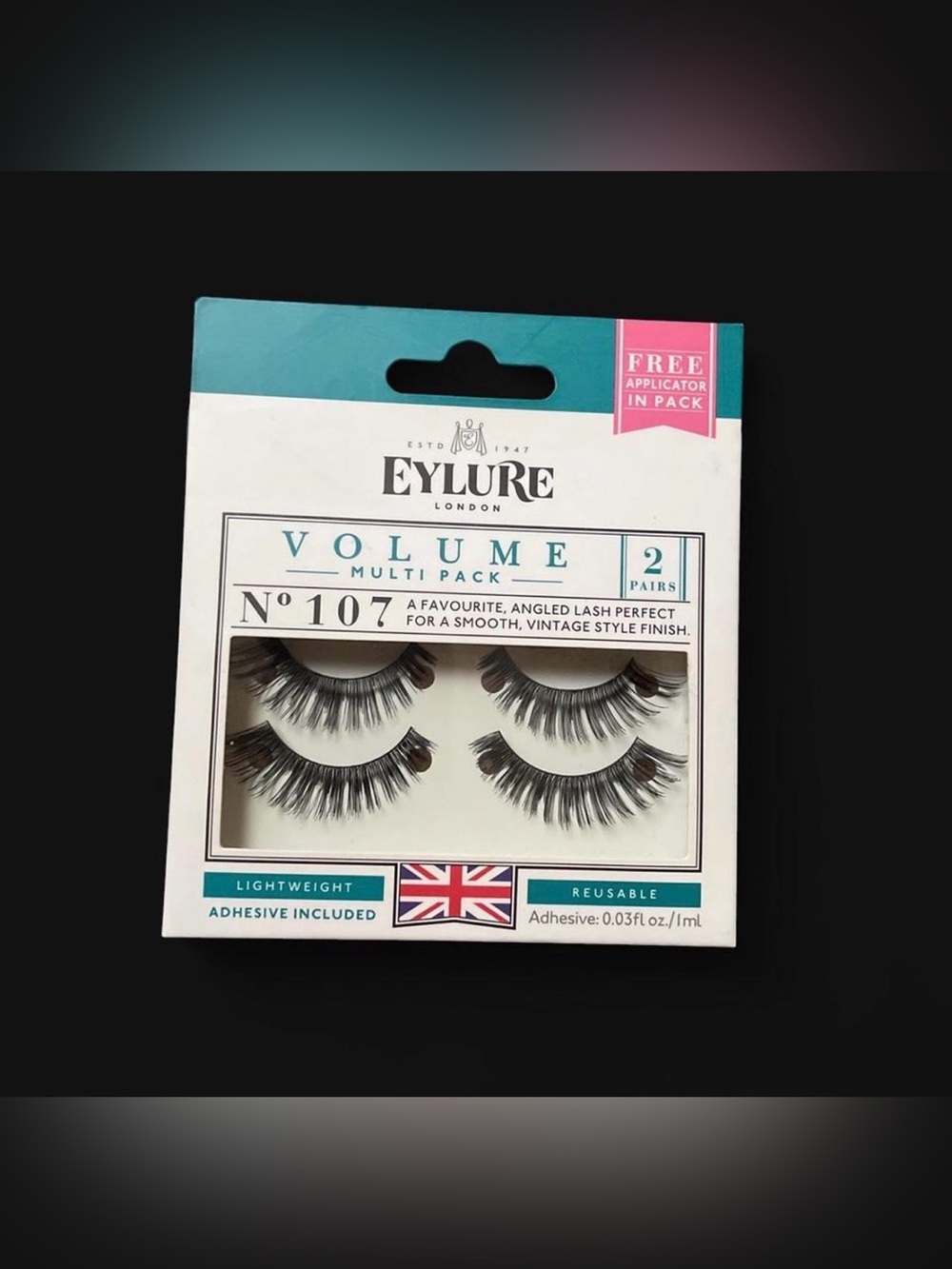 Eylure Volume No.107 False Eyelashes - Black